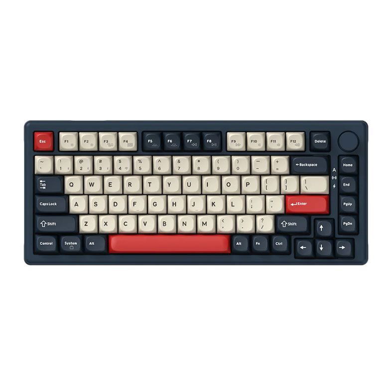 Teclado Mecanico Keychron J2, RGB, Wireless, Switch Banana, Azul Escuro, KJ2-H4Z