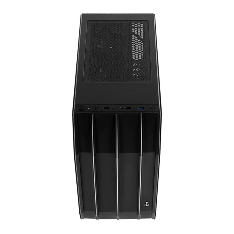 Gabinete AeroCool Klaw RGB Preto Laterais Vidro, KLAW-G-BK-V1