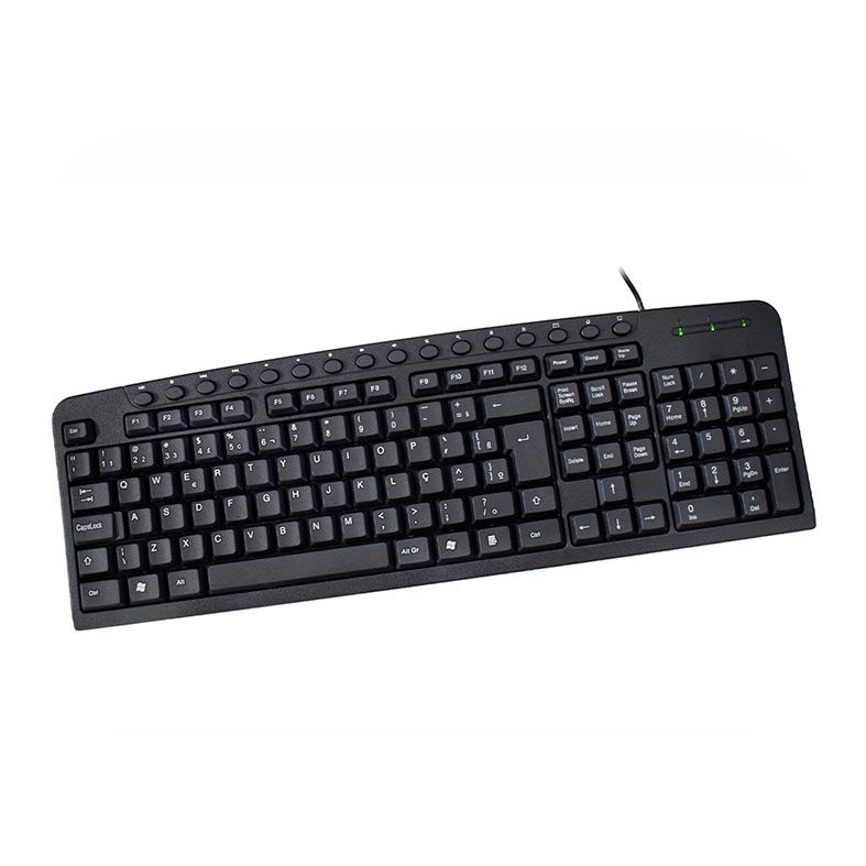 Teclado K-MEX KM-3928, USB, Preto, KM3928U00010B0X