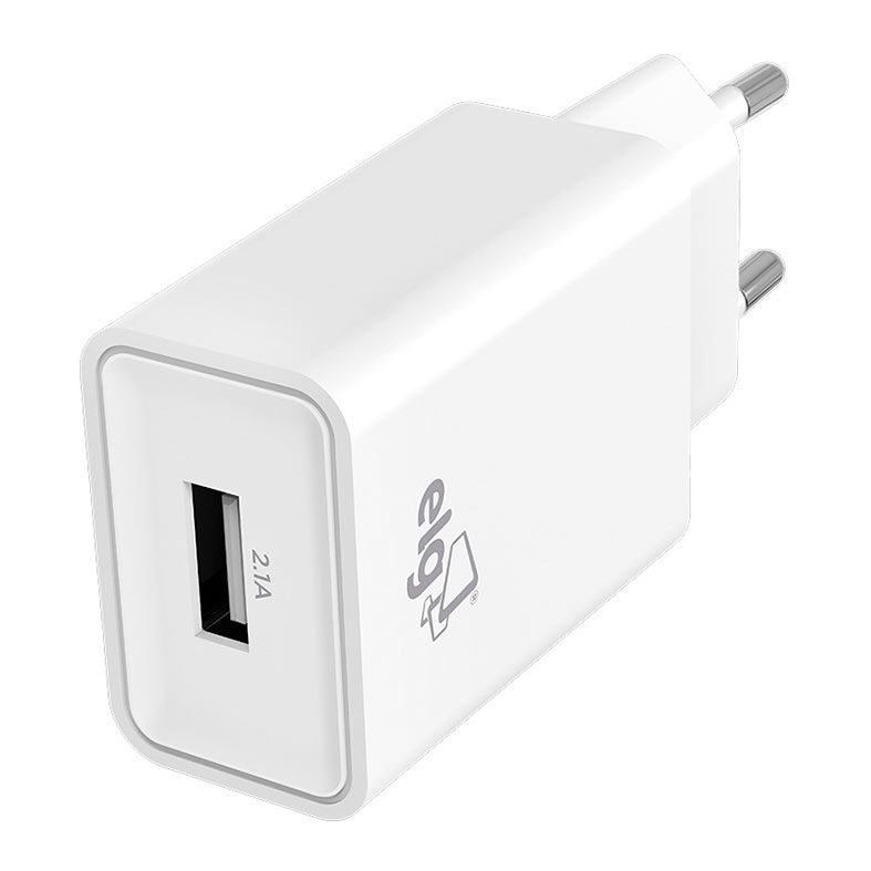 Kit Carregador USB Tipo-C ELG, 1m, Branco, KTC10WC