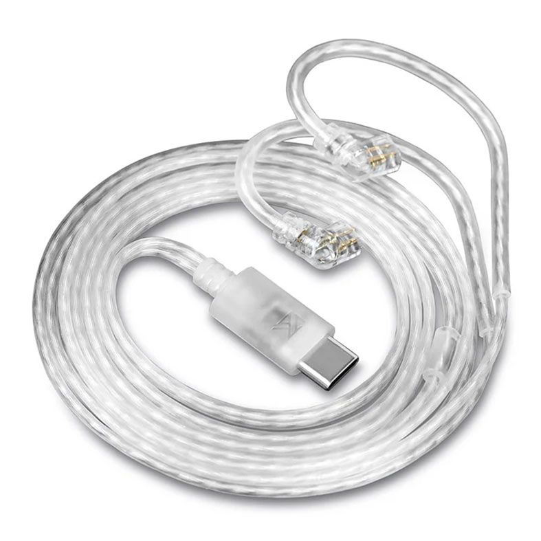 Cabo para Fone de Ouvido KZ, Com Microfone, USB-C, Prata, KZ-USBCM-SL