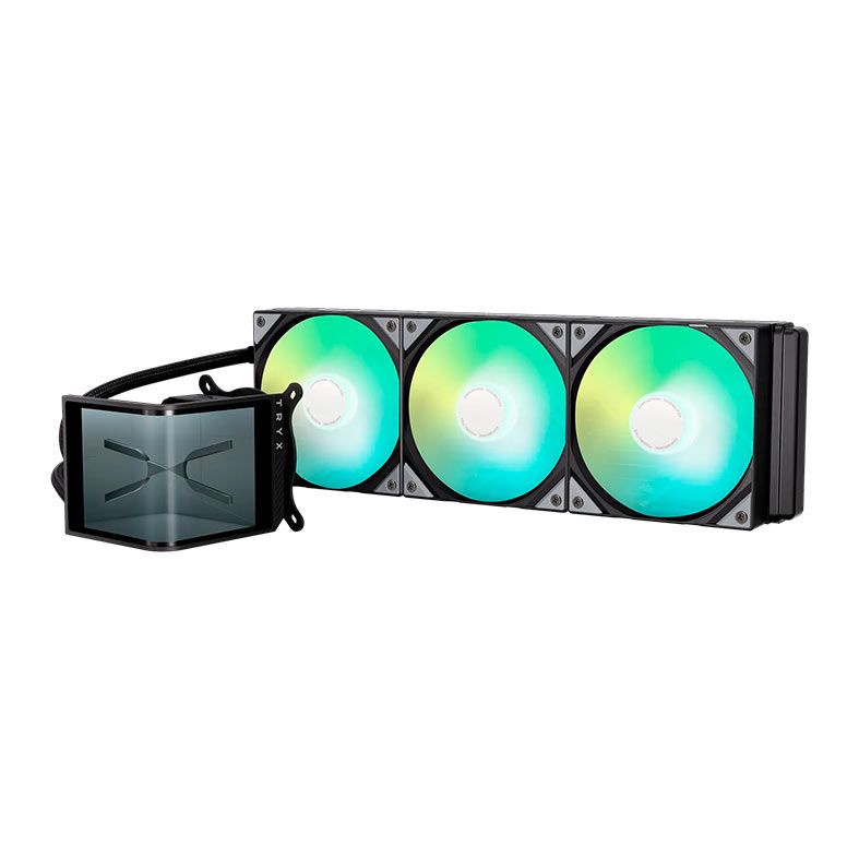 Water Cooler Tryx Panorama SE, ARGB, Display 3D AMOLED 6.5 Pol, 360mm, Preto, L-P360L-AM3M-G0K