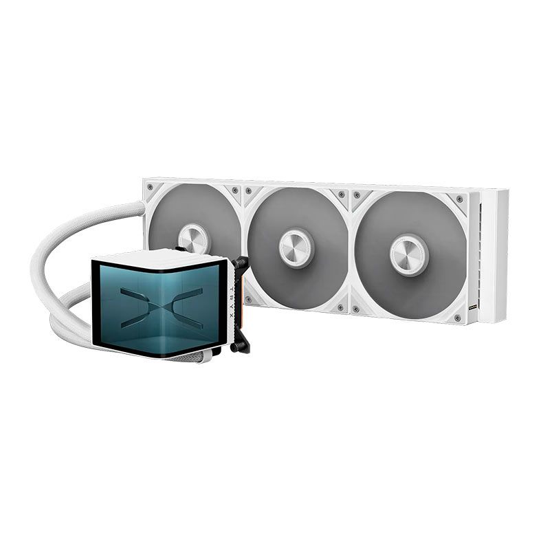 Water Cooler Tryx Panorama, Display 3D AMOLED 6.5 Pol, 360mm, Branco, L-P360N-DS3M-G1W