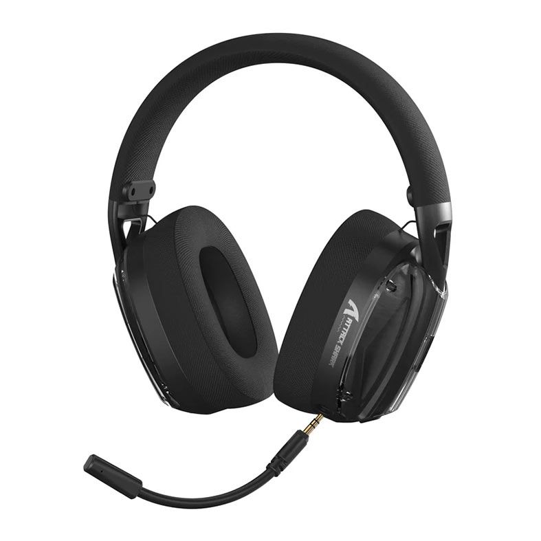 Headset Gamer Attack Shark L60, Drivers 40mm, PC/PS4, Tri-Mode, Preto, L60-BK