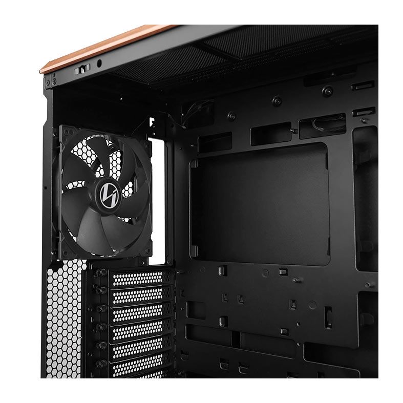 Gabinete Gamer Lian Li Lancool 217, ARGB, Mid-Tower, Lateral de Vidro, Com 5 Fans, Preto, LAN217X
