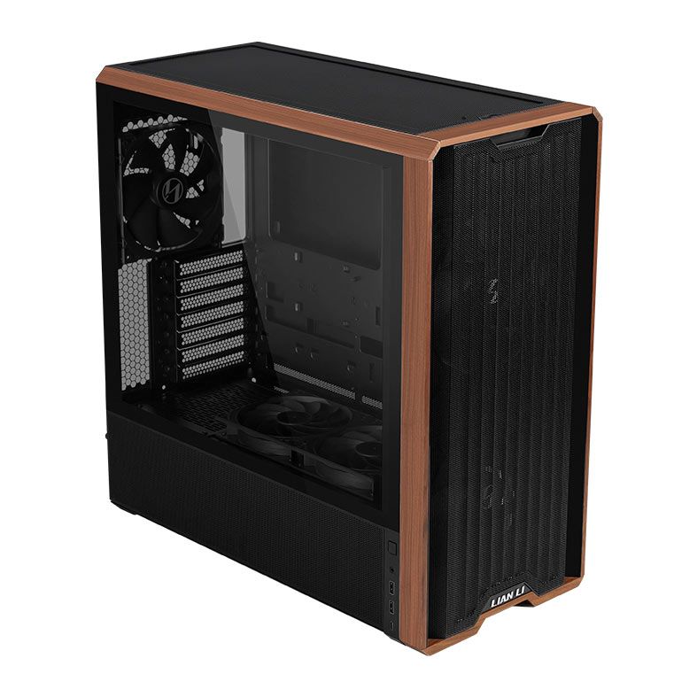 Gabinete Gamer Lian Li Lancool 217, ARGB, Mid-Tower, Lateral de Vidro, Com 5 Fans, Preto, LAN217X