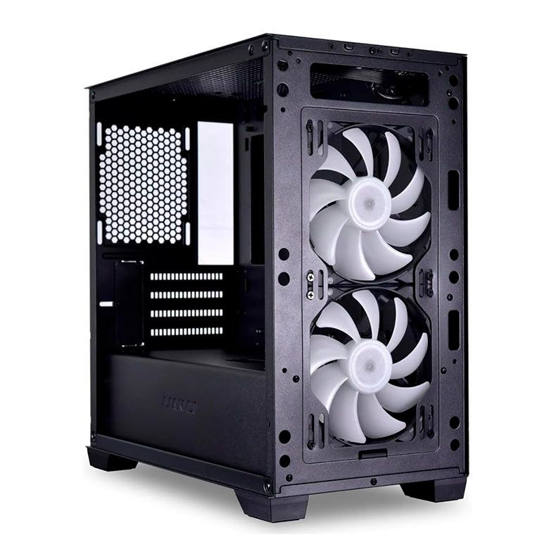 Gabinete Gamer Lian LI Lancool 205M Mesh, RGB, Mid-Tower, Lateral De Vidro, Com 2 Fans, Preto, LANC205M-MESH-BK