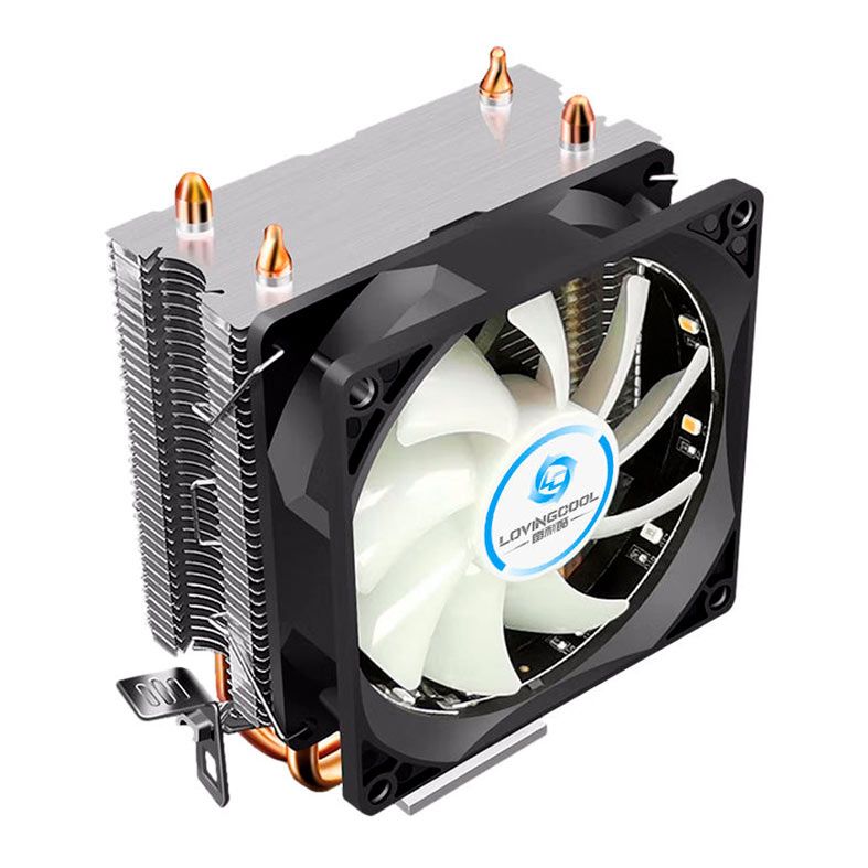 Cooler Para Processador Loving Cool 200A, Rainbow, 90mm, Preto, LC-200A-BK