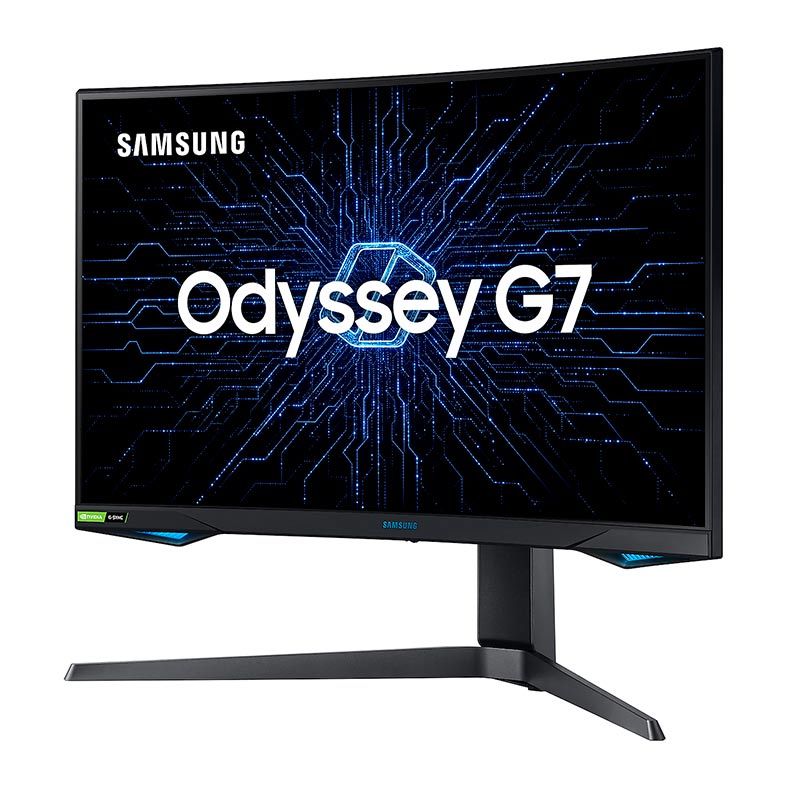 Monitor Gamer Samsung Odyssey G7, 26.9, VA, Curvo, WQHD, 1ms, 240Hz, G-Sync, FreeSync Premium PRO, HDMI/DP, LC27G75TQSLXZD