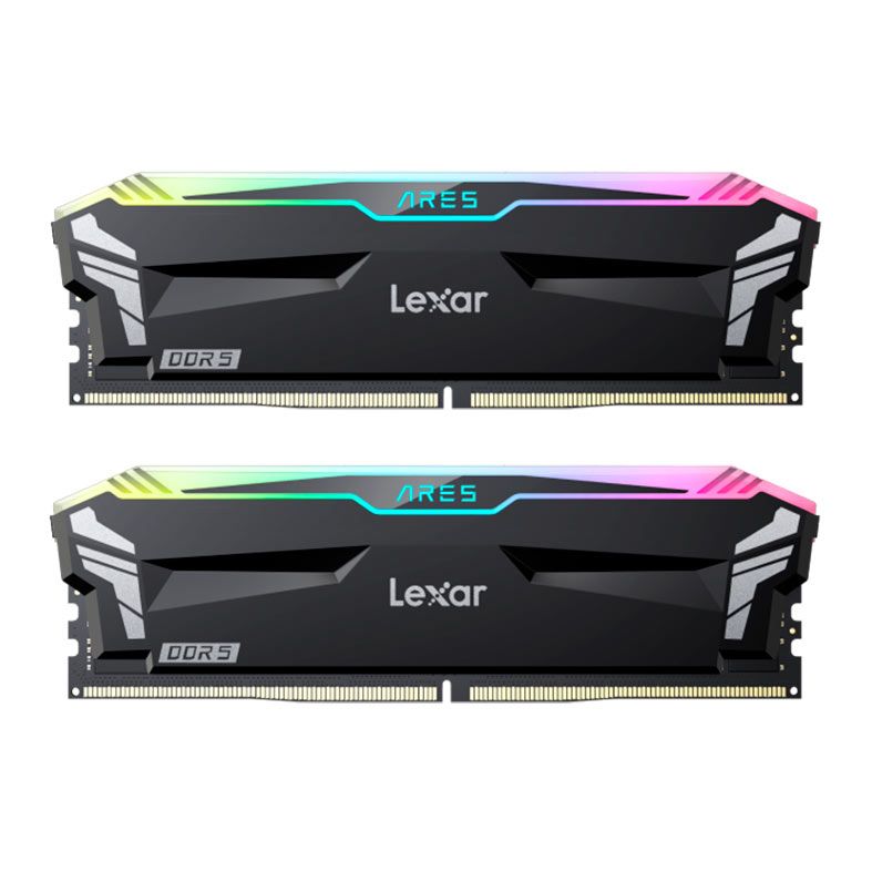 Memoria Lexar Ares, RGB, 32GB (2x16GB), DDR5, 6400MHz, C32, Preto, LD5EU016G-R6400GDLA