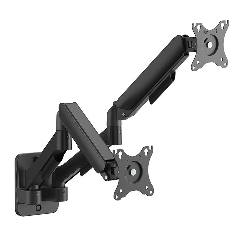 Suporte Articulado Para 2 Monitores Brateck LDA97-114E, 17 Pol a 32 Pol, Preto, LDA97-114E