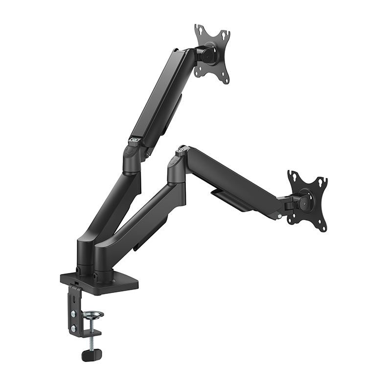 Suporte Articulado Para Dois Monitores Brateck LDT97-C024E, 17 Pol a 32 Pol, Preto, LDT97-C024E