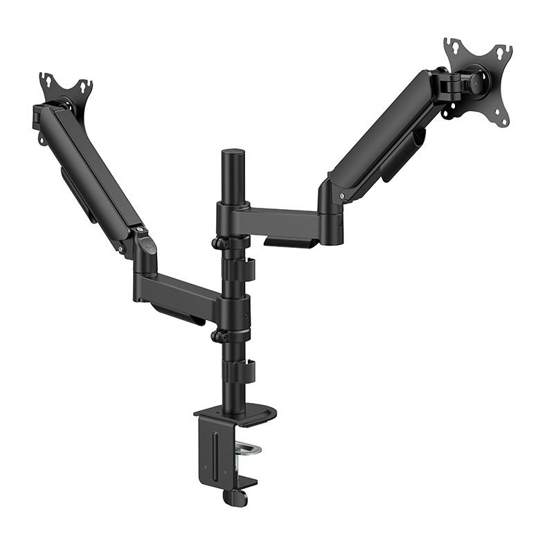 Suporte Articulado Para 2 Monitores Brateck LDT97-C024PE, 17 Pol a 32 Pol, Preto, LDT97-C024PE