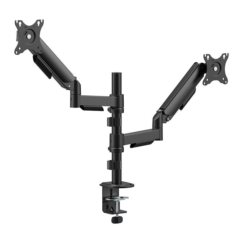 Suporte Articulado Para 2 Monitores Brateck LDT97-C024PE, 17 Pol a 32 Pol, Preto, LDT97-C024PE