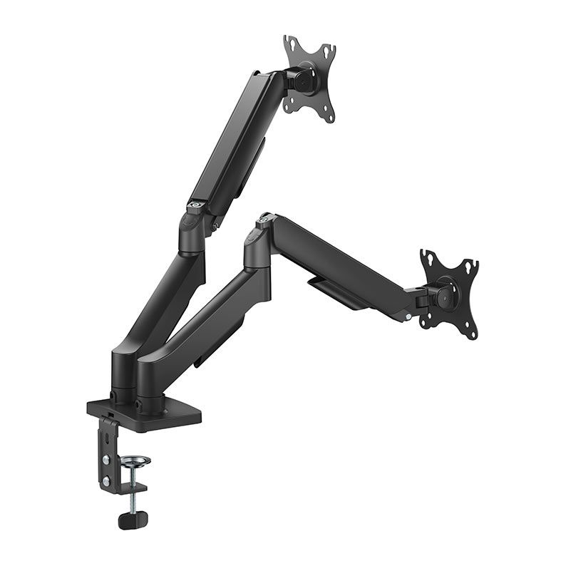Suporte Articulado Para 2 Monitores Brateck LDT97-C024UCE, 17 Pol a 32 Pol, Preto, LDT97-C024UCE