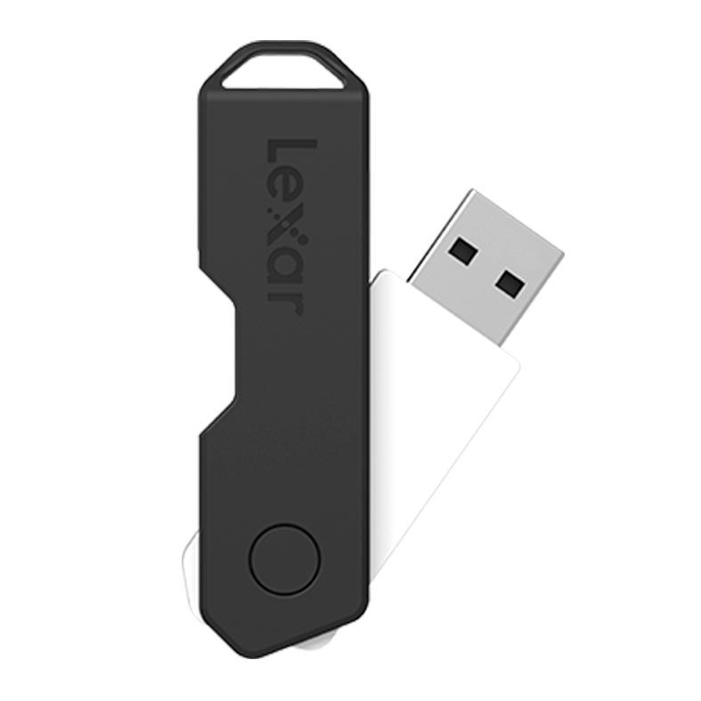 Pen Drive Lexar TwistTurn2 JumpDrive, 64GB, USB 2.0, Preto, LJDTT2-64GABNABK