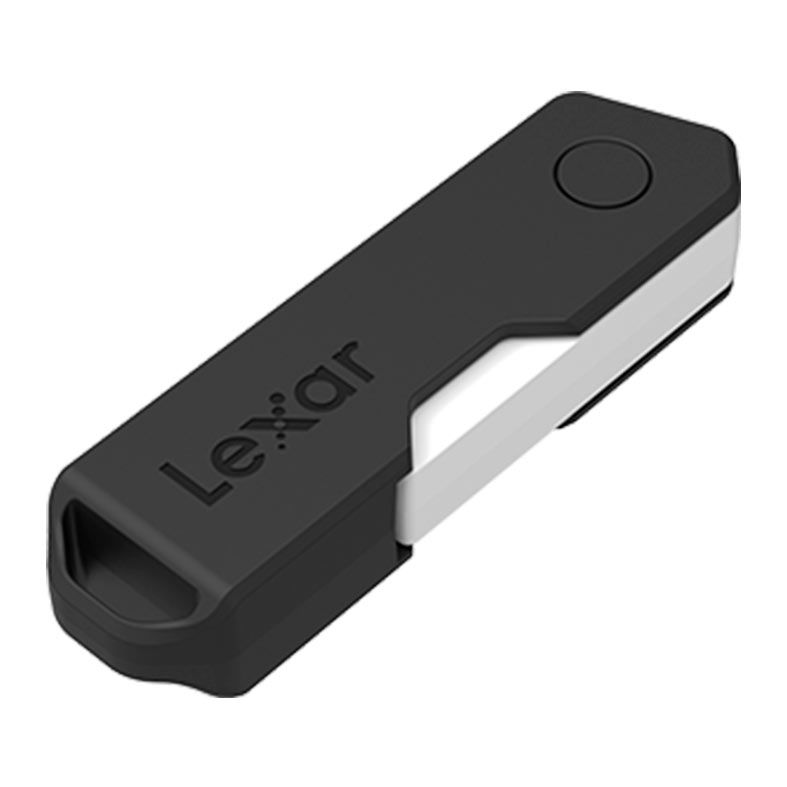 Pen Drive Lexar TwistTurn2 JumpDrive, 64GB, USB 2.0, Preto, LJDTT2-64GABNABK