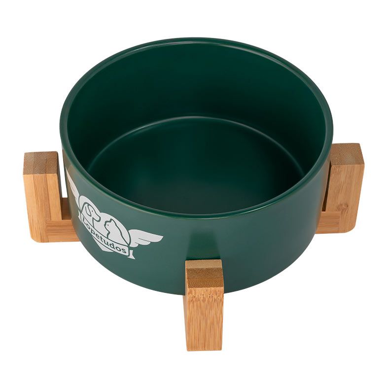 Comedouro Lopetudos CleanCeram1, 750ml, Verde, LP-CMCR-GRN750