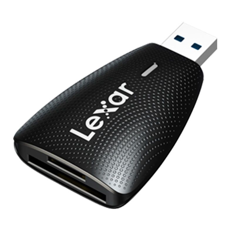 Leitor De Cartao De Memoria Lexar, Multi-Card 2-in-1, USB 3.1, SD/MicroSD, Preto, LRW450UBNA