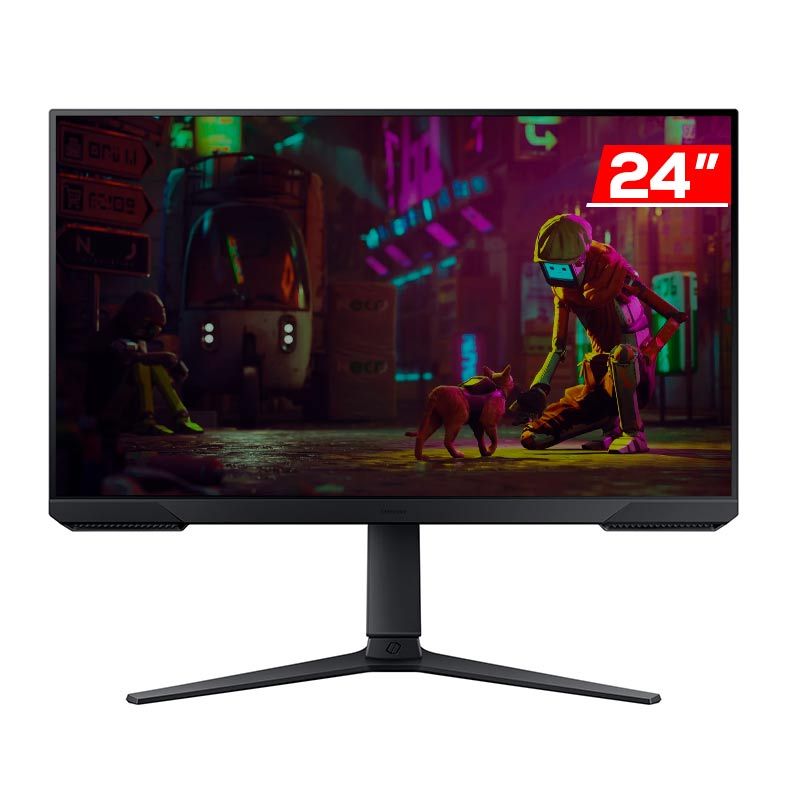Monitor Gamer Samsung Odyssey G32A, 24 Pol VA, FHD, 1ms, 165Hz, FreeSync Premium, HDMI/DP, LS24AG320NLXZD
