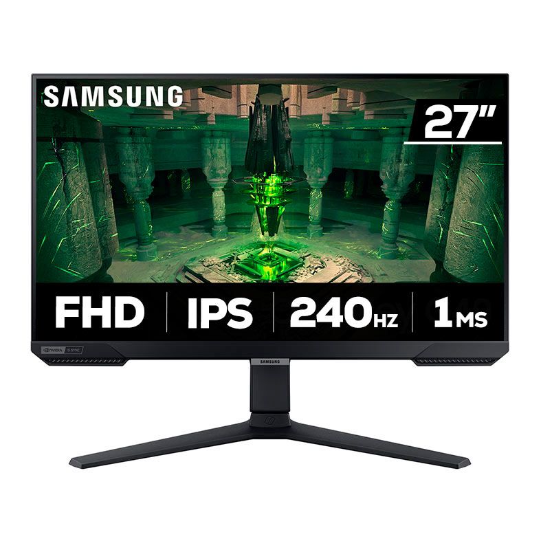 Monitor Gamer Samsung Odyssey G40, 27 Pol, IPS, FHD, 1ms, 240Hz, FreeSync/G-Sync, HDMI/DP, LS27BG400ELMZD