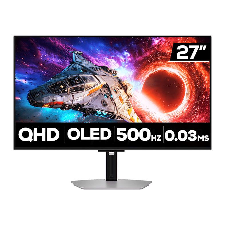 Monitor Gamer Samsung Odyssey G6, 27 Pol, OLED, QHD, 0.03ms, 500Hz, HDMI/DP, LS27FG602SLXZD