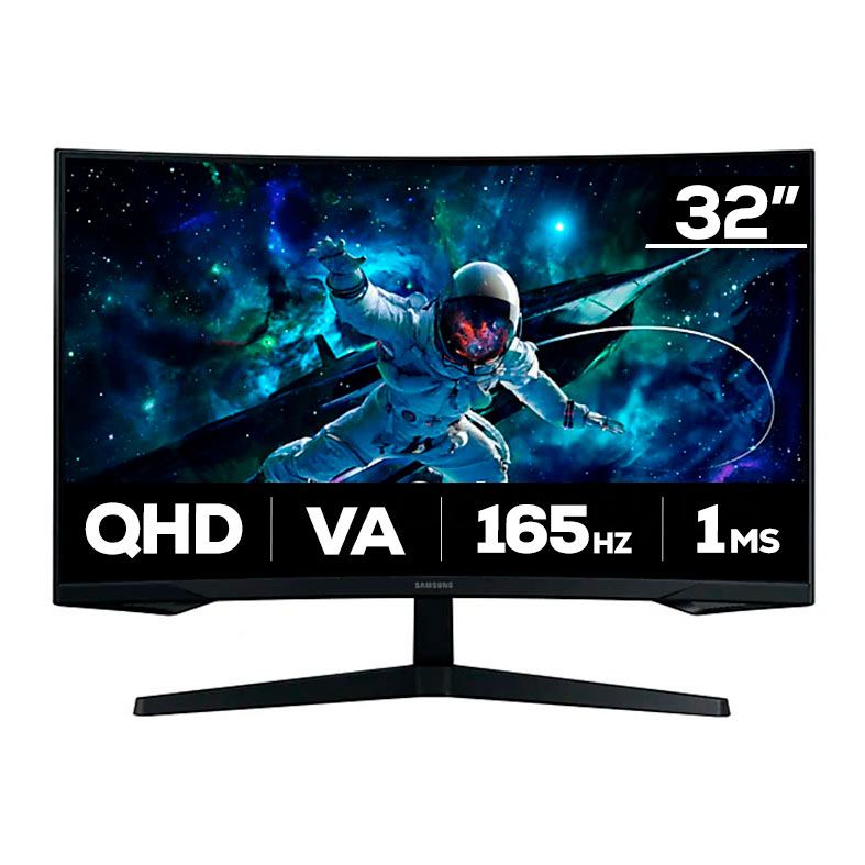 Monitor Gamer Samsung Odyssey G5, 32 Pol, VA, QHD, 1ms, 165Hz, FreeSync, HDMI/DP, LS32CG552ELMZD