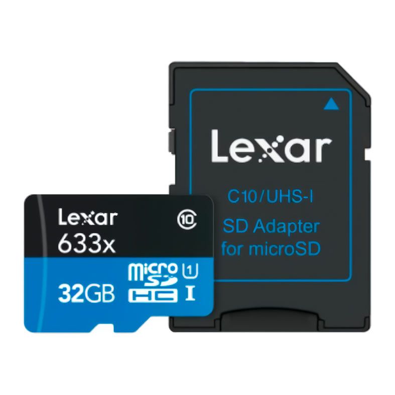 Cartao de Memoria Lexar Blue Series, 32GB, MicroSDHC UHS-I + Adaptador, LSDMI32GBBNL633A