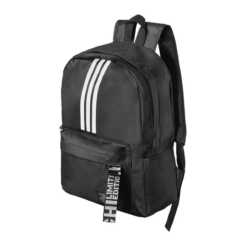 Mochila LTS, Nylon, Preto e Branco, LTS-BPC-2411