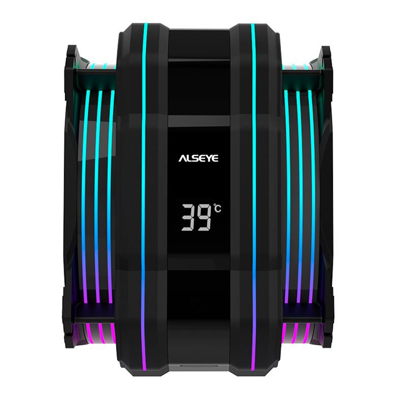 Cooler Alseye Max M120D Plus II, ARGB, 120mm, Preto, M120D-PLUSIIBK