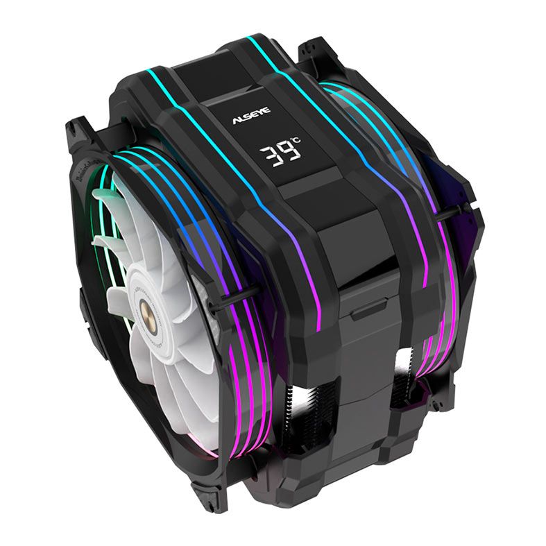 Cooler Alseye Max M120D Plus II, ARGB, 120mm, Preto, M120D-PLUSIIBK