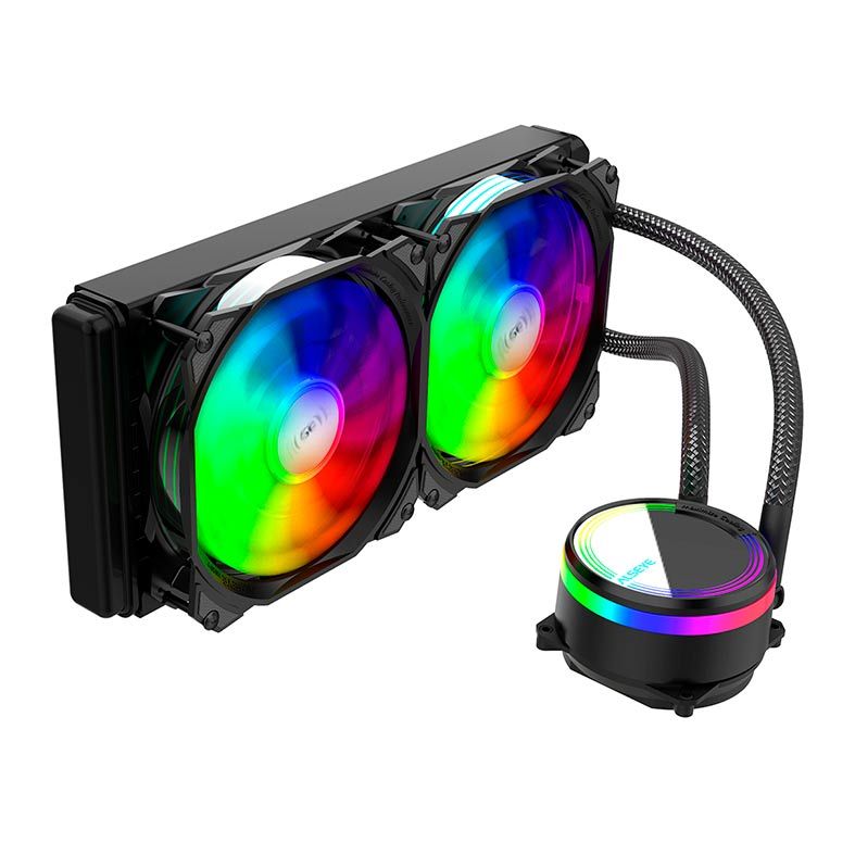 Water Cooler Alseye Max M240, ARGB,240mm, Preto, M240-BLACK