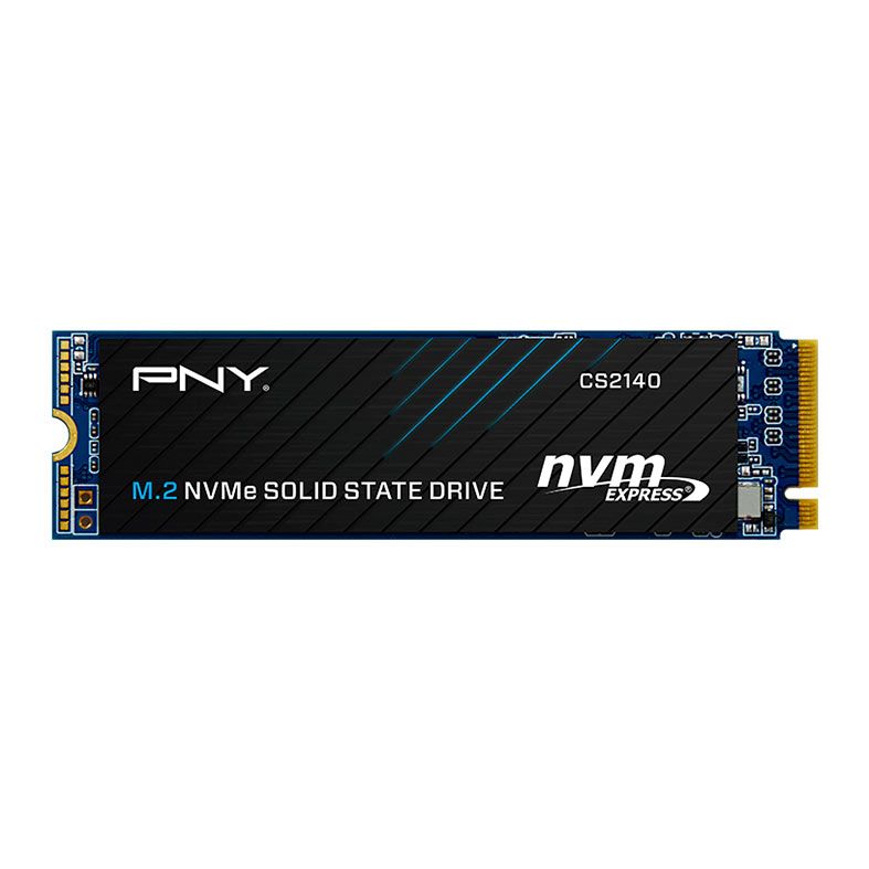 SSD PNY CS2140, 500GB, M.2 2280, PCIe NVMe, Leitura 3600 MB/s, Gravacao 2300 MB/s, M280CS2140-500-RB