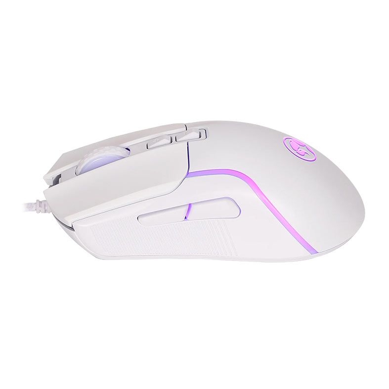 Mouse Gamer Marvo Capo 20, RGB, 8000DPI, 7 Botoes, Branco, M292-WH
