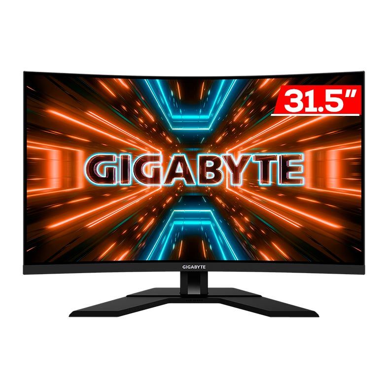 Monitor Gamer Gigabyte M32QC, 31,5 Pol, VA, Curvo, WQHD, 1ms, 165Hz, Freesync Premium Pro, DP/HDMI, M32QC