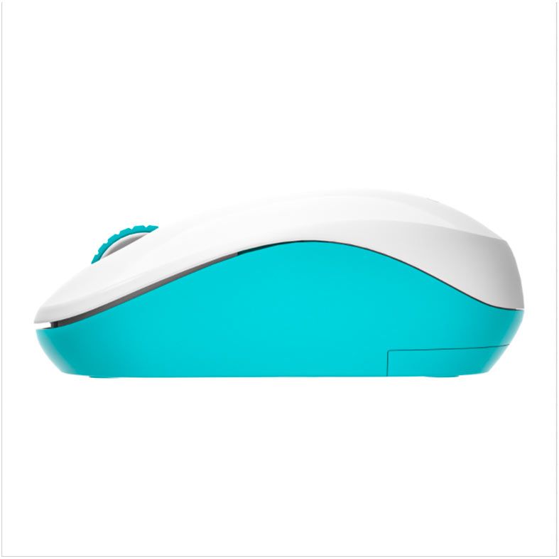 Mouse Aigo M35, 1600DPI, 3 Botoes, Bluetooth, Branco e Verde, M35 WHITE E GREEN