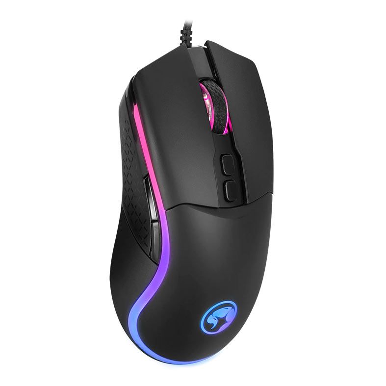 Mouse Gamer Marvo Tepo 60, RGB, 7200DPI, 7 Botoes, Preto, M358