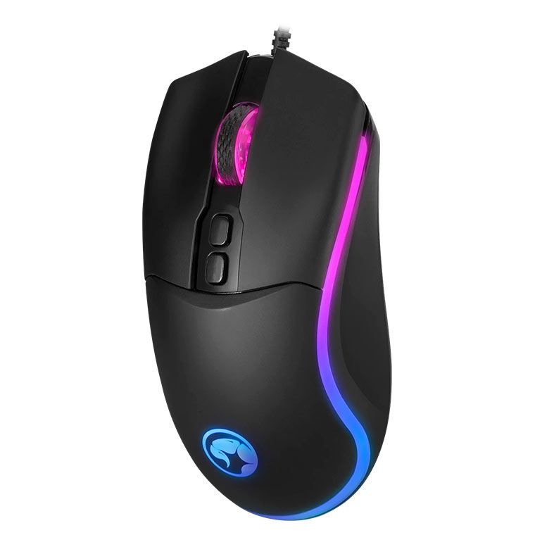 Mouse Gamer Marvo Tepo 60, RGB, 7200DPI, 7 Botoes, Preto, M358