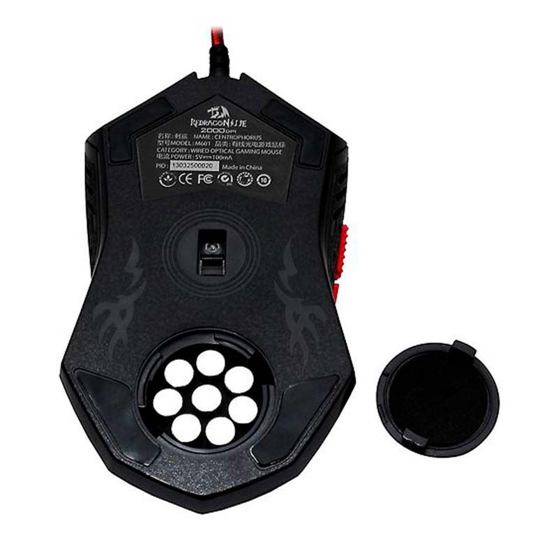 Mouse Gamer Redragon Centrophorus v3 3200DPI, M601-3