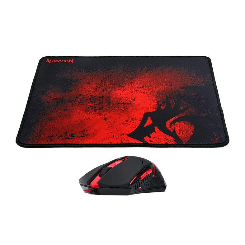 Kit Mouse e Mousepad Redragon 330x260x3mm, M601-BA