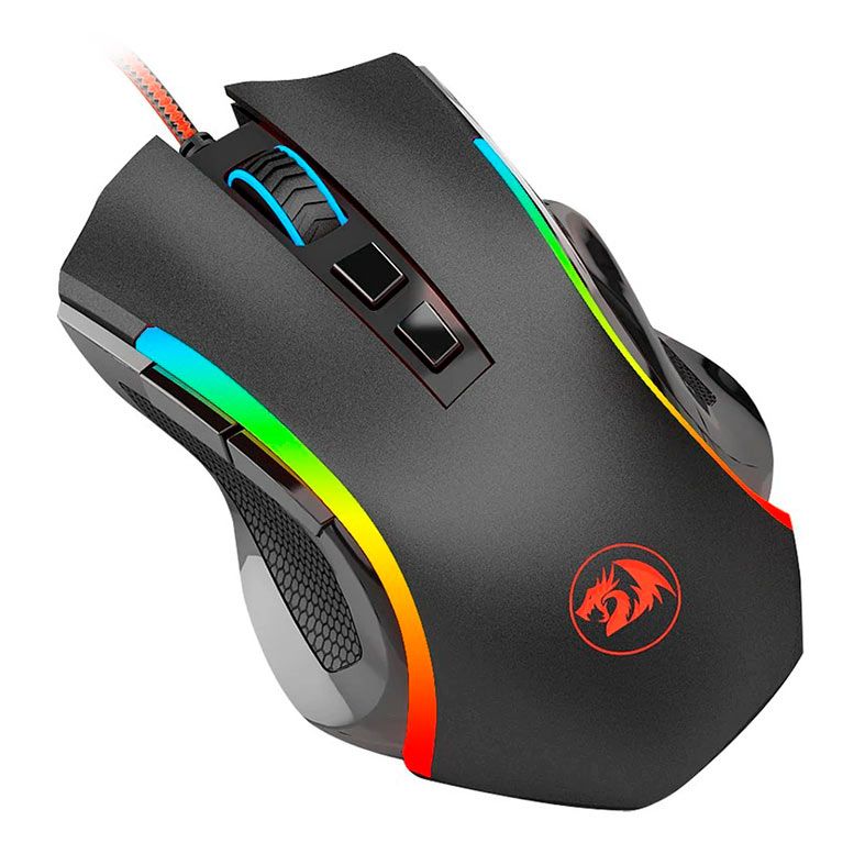 Kit Mouse e Mousepad Redragon, Mouse Griffin 7200DPI + Mousepad Suzaku Extended, M607-BA