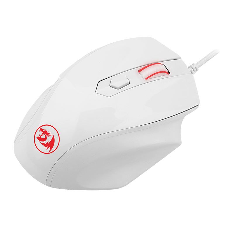 Mouse Gamer Redragon Tiger 2, Led Vermelho, 3200DPI, 6 Botoes, Branco, M709W