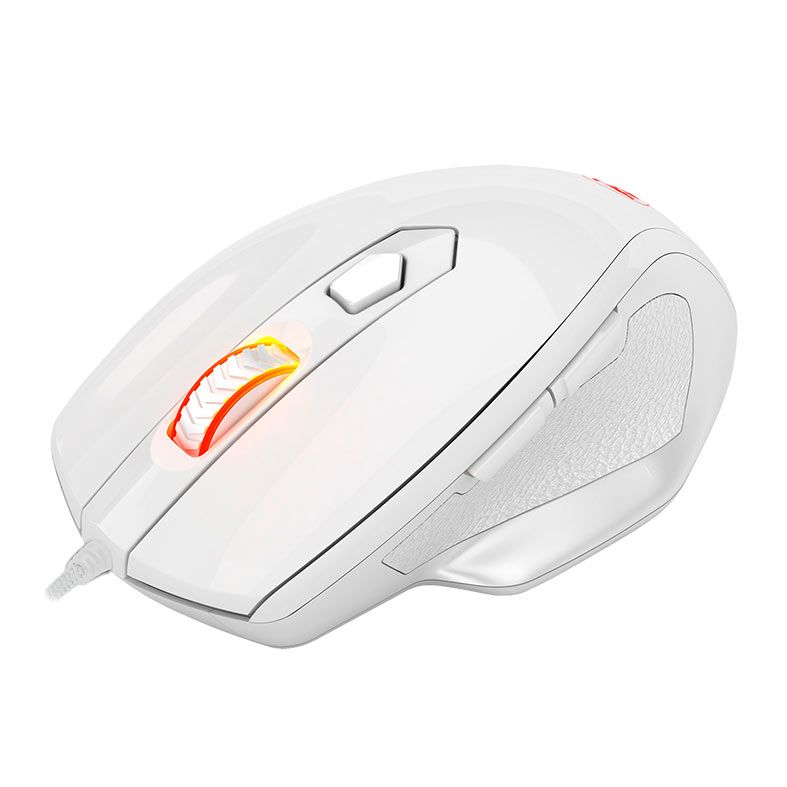 Mouse Gamer Redragon Tiger 2, Led Vermelho, 3200DPI, 6 Botoes, Branco, M709W