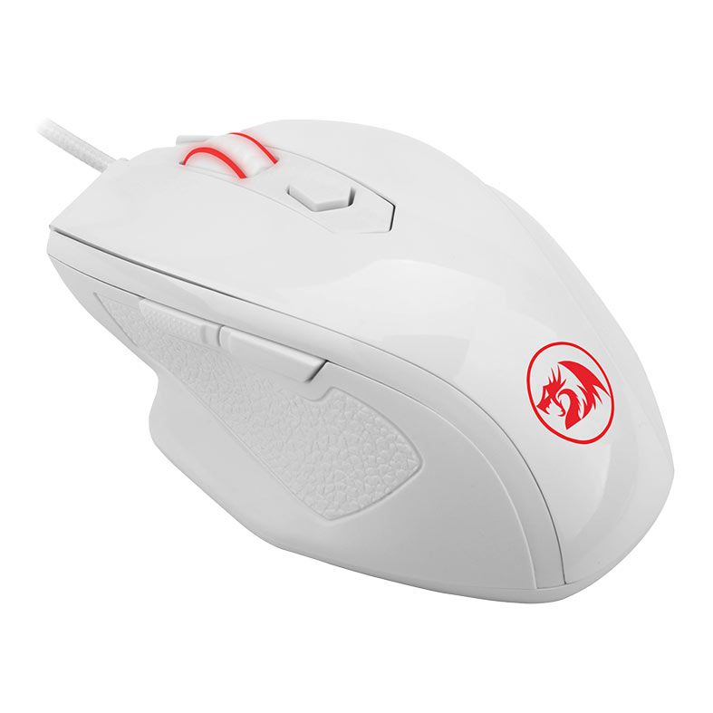 Mouse Gamer Redragon Tiger 2, Led Vermelho, 3200DPI, 6 Botoes, Branco, M709W