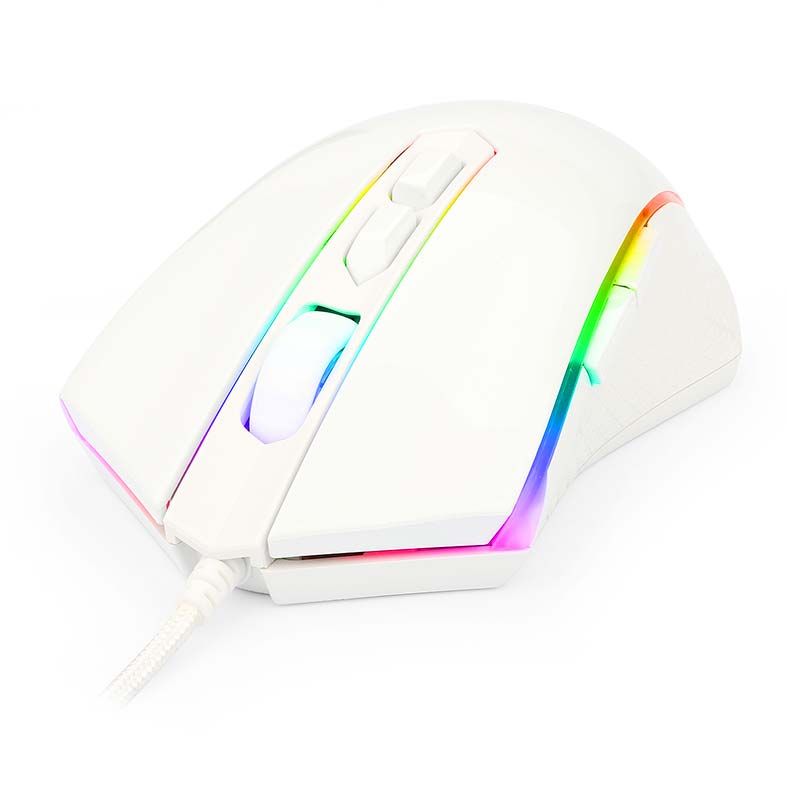 Mouse Gamer Redragon Memeanlion Lunar White RGB 10000DPI, M710W-RGB