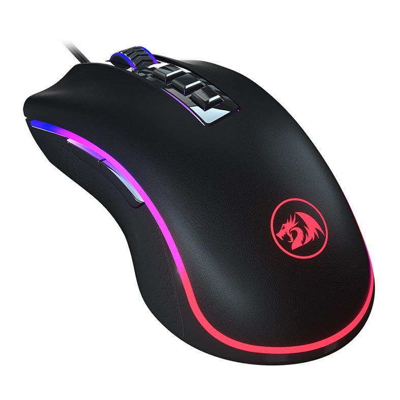 Mouse Gamer Redragon King Cobra, RGB, 24000DPI, 8 Botoes, Preto, M711-FPS