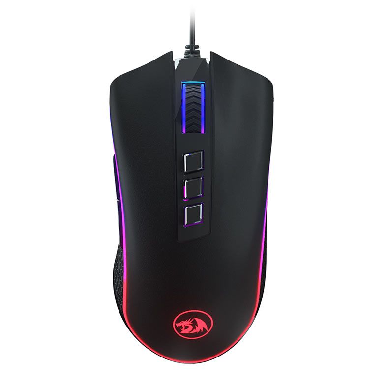Mouse Gamer Redragon King Cobra, RGB, 24000DPI, 8 Botoes, Preto, M711-FPS