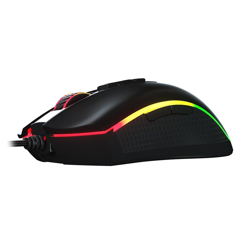 Mouse Gamer Redragon King Cobra, RGB, 24000DPI, 8 Botoes, Preto, M711-FPS