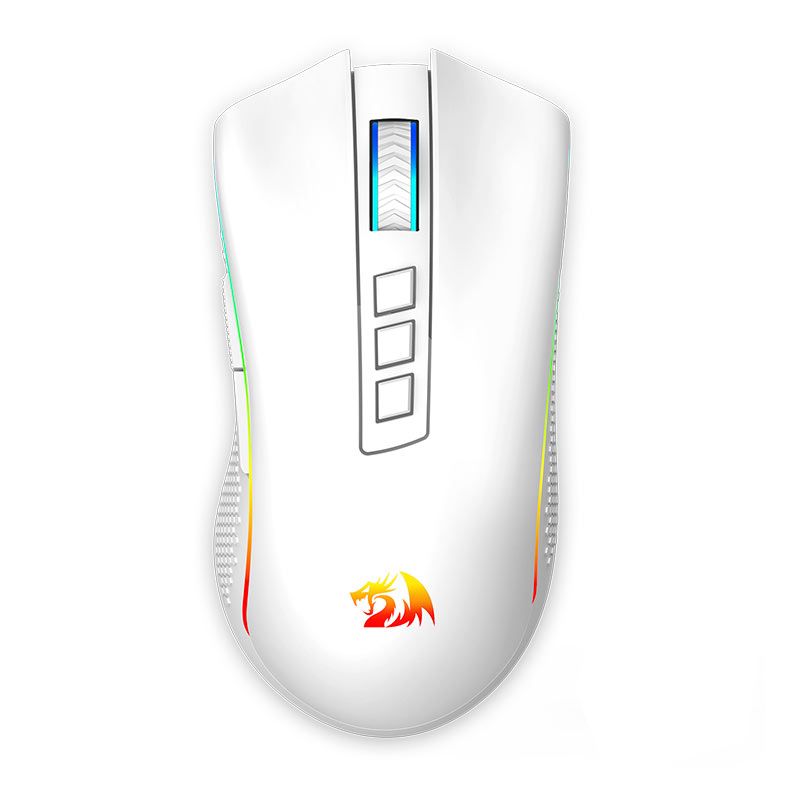 Mouse Redragon Cobra Pro, RGB, 16000DPI, 8 Botoes, Wireless, Branco, M711W-PRO