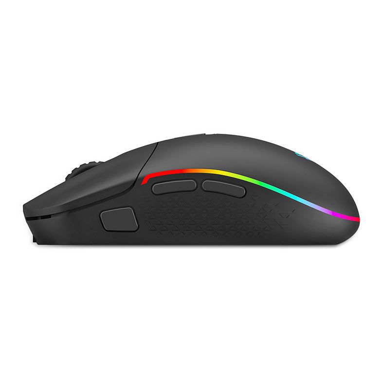 Mouse Gamer Redragon Invader Pro, RGB, 10000DPI, 8 Botoes, Wireless, Preto, M719RGB-PRO